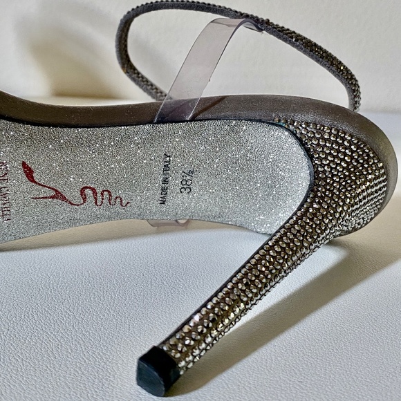 Rene Caovilla Elastica Strass Crystal Sandal US8.5 - Picture 11 of 12
